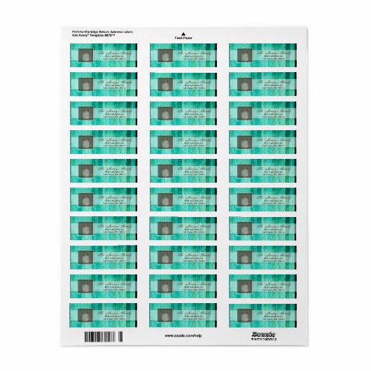 .75"x2.25"het Adres van de terugkeer het Etiket Ma (Full Sheet)