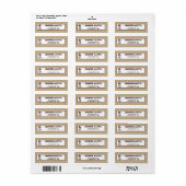 .75"x2.25"het Adres van de terugkeer het Etiket va (Full Sheet)