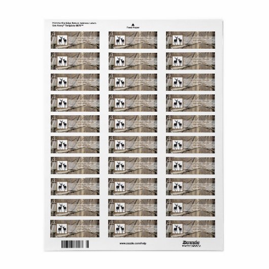 .75"x2.25"het Adres van de terugkeer het Etiket va (Full Sheet)