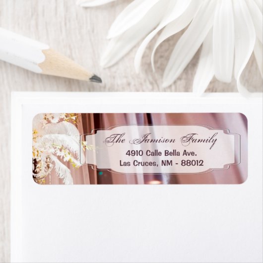 .75"x2.25" het Centrum van de Veer van het Etiket  (Insitu)