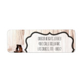 .75"x2.25"het etiket van het bedrijfsadres laarzen (Voorkant)