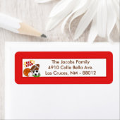 .75 "x2.25" Retouradres Label All-Star Red (Insitu)