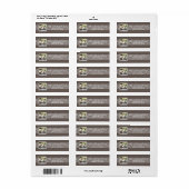 .75 "x2.25" retouradres label Beach Zee Mason (Full Sheet)