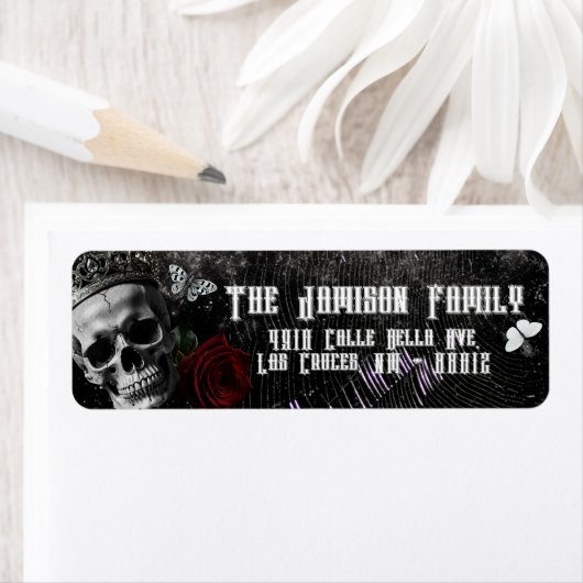 .75 "x2.25" Retouradres Label Haunting Adeline Z (Insitu)