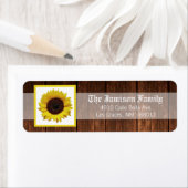 .75"x2.25" Retouradres Label Land Zonnebloem (Insitu)