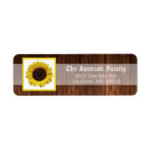 .75"x2.25" Retouradres Label Land Zonnebloem (Voorkant)