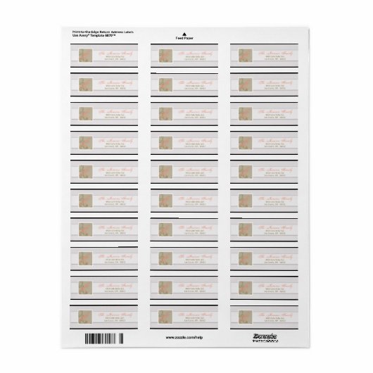 .75 "x2.25" Retouradres Label  Love Bird (Full Sheet)