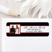 .75"x2.25" Retouradres Label Marine African AME (Insitu)