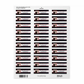 .75"x2.25" Retouradres Label Marine African AME (Full Sheet)
