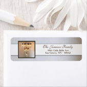 .75 "x2.25" Retouradres Label Mason Jar Chandeli (Insitu)