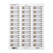 .75 "x2.25" Retouradres Label Mason Jar Chandeli (Full Sheet)