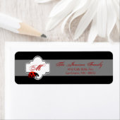 .75 "x2.25" Retouradres Lady Bug Dandilion Flowe Etiket (Insitu)