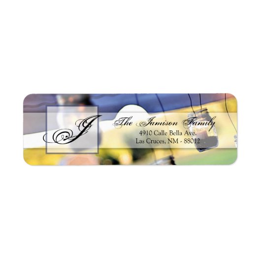 .75 "x2.25" Retouradres Mason Jar Kaarsenhouders Etiket (Voorkant)