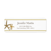 .75 "x2.25" Retouradres Sandy Beach Etiket (Voorkant)