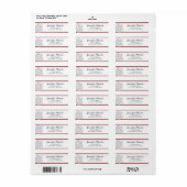 .75 "x2.25" Retouradres White Tree Etiket (Full Sheet)