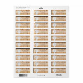 .75 "x2.25" retouradresetiket kartonnen flap etiket (Full Sheet)