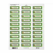 .75 "x2.25" Retouradreslabel All-Star Green Etiket (Full Sheet)