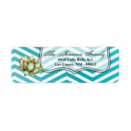 .75 "x2.25" Retouradreslabel Boho Cacti Cactus Etiket