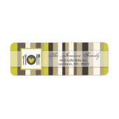 .75 "x2.25" Retouradreslabel China Bord Silver Etiket (Voorkant)