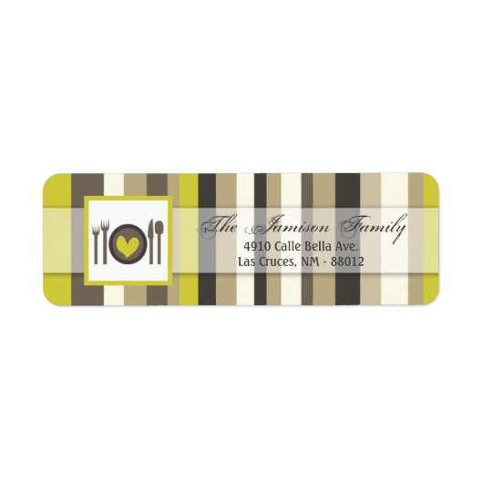 .75 "x2.25" Retouradreslabel China Bord Silver Etiket (Voorkant)