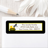 .75 "x2.25" retouradreslabel constructie etiket (Insitu)