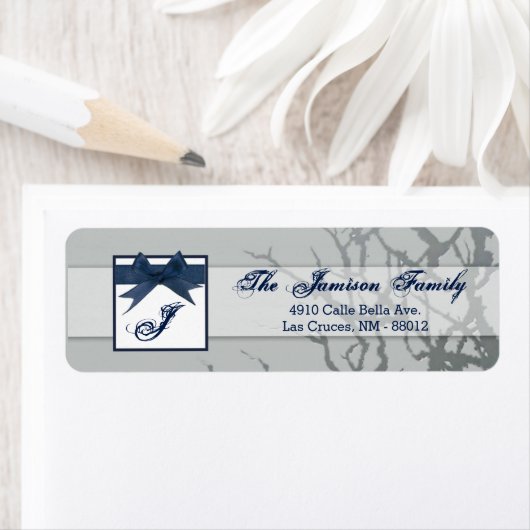 .75 "x2.25" Retouradreslabel Frosted Glass Crac Etiket (Insitu)