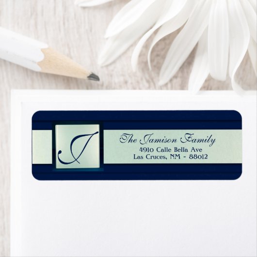 .75 "x2.25" Retouradreslabel Frosted Glass Mirr Etiket (Insitu)