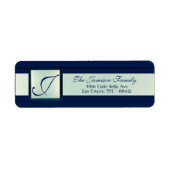 .75 "x2.25" Retouradreslabel Frosted Glass Mirr Etiket (Voorkant)