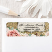 .75 "x2.25" Retouradreslabel Geometrisch Roos GOL Etiket (Insitu)