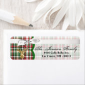 .75 "x2.25" Retouradreslabel Gold Glitter Reind Etiket (Insitu)