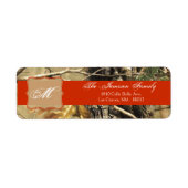 .75 "x2.25" Retouradreslabel Jagers Camoflouge Etiket (Voorkant)