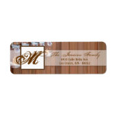 .75 "x2.25" Retouradreslabel Mason Jar Candle Etiket (Voorkant)