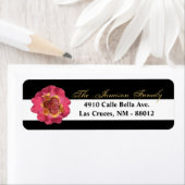 .75 "x2.25" Retouradreslabel Modern Stripe Black Etiket (Insitu)