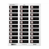 .75 "x2.25" Retouradreslabel Penguin Love Coupl Etiket (Full Sheet)