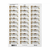 .75 "x2.25" retouradreslabel Sunset Barn Counter Etiket (Full Sheet)