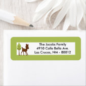 .75 "x2.25" Retouradreslabel Woodland Friends Etiket (Insitu)