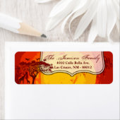.75" x2.25" Return Address Label African Safari Gi (Insitu)