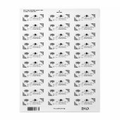 .75"x2.25" Return Address Label Boho Buffalo Triba (Full Sheet)