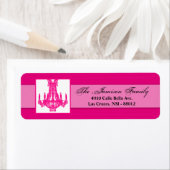 .75"x2.25" Return Address Label Crystal Chandelier (Insitu)