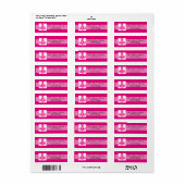 .75"x2.25" Return Address Label Crystal Chandelier (Full Sheet)