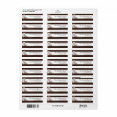 .75 "x2.25" Return Adres Label Herfst Tree Initiaa (Full Sheet)