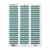 .75"x2.25"Terugkeeradresetiket Rustieke Mason Jar Etiket (Full Sheet)