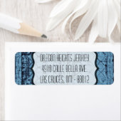 .75 "x2.25" Zakelijk adreslabel Rustiek tinnen pan Etiket (Insitu)