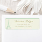 .75 "x 2.25" Retouradres Damask Paris Etiket (Insitu)