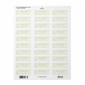 .75 "x 2.25" Retouradres Damask Paris Etiket (Full Sheet)