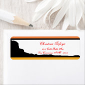 .75 "x 2.25" Retouradres Desert Mountain Sunset Etiket (Insitu)