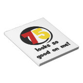 75 ziet er zo goed uit voor mij T-shirts en cadeau Notitieblok (Schuin)