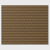 75e (75e) gebeurtenis bruin, Faux Gold Cadeaupapier (Vlak)