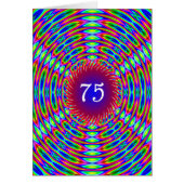 75e Abstracte Trippy Swirls van Birthday (Voorkant)