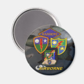 75e airborne rangers patchveteranen ww2 magneet (Voorkant / Achterkant)